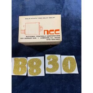 NCC MODEL T3K-00010-461 SOLID STATE TIME DELAY RELAY NEW IN BOX INDUSTRIAL AUTOM